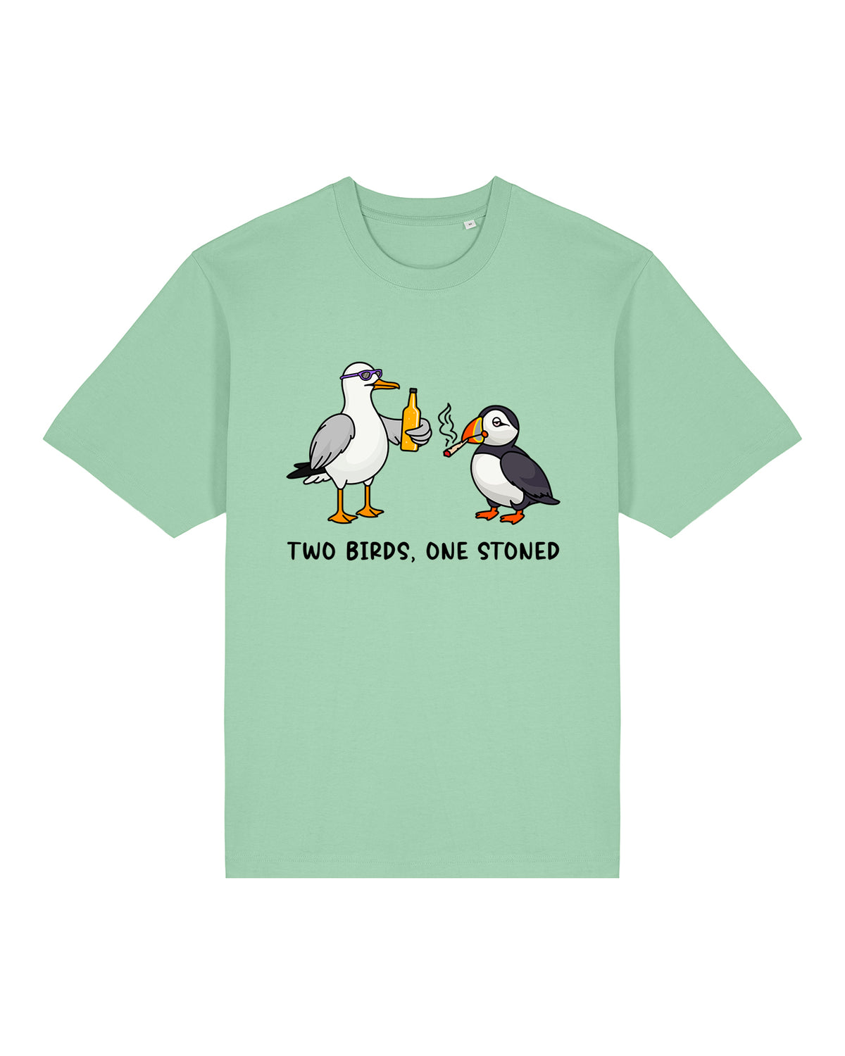 Two Birds One Stoned Heavy Relaxed Fit T-Shirt