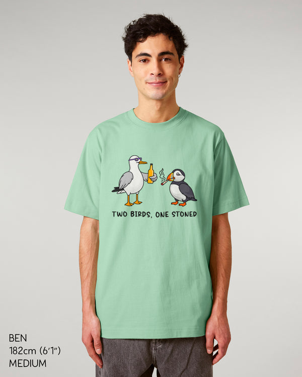 Two Birds One Stoned Heavy Relaxed Fit T-Shirt