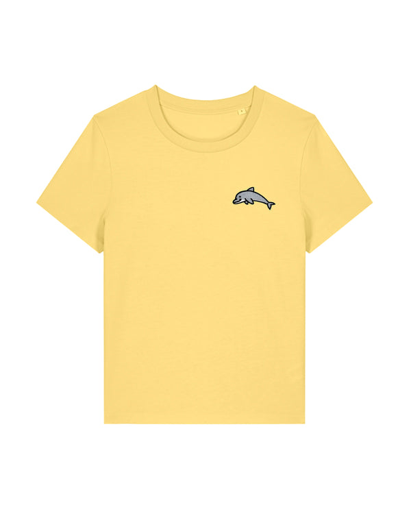 Dolphin Embroidered Women's T-Shirt