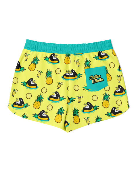 Women's Pineapple Orca Shorts