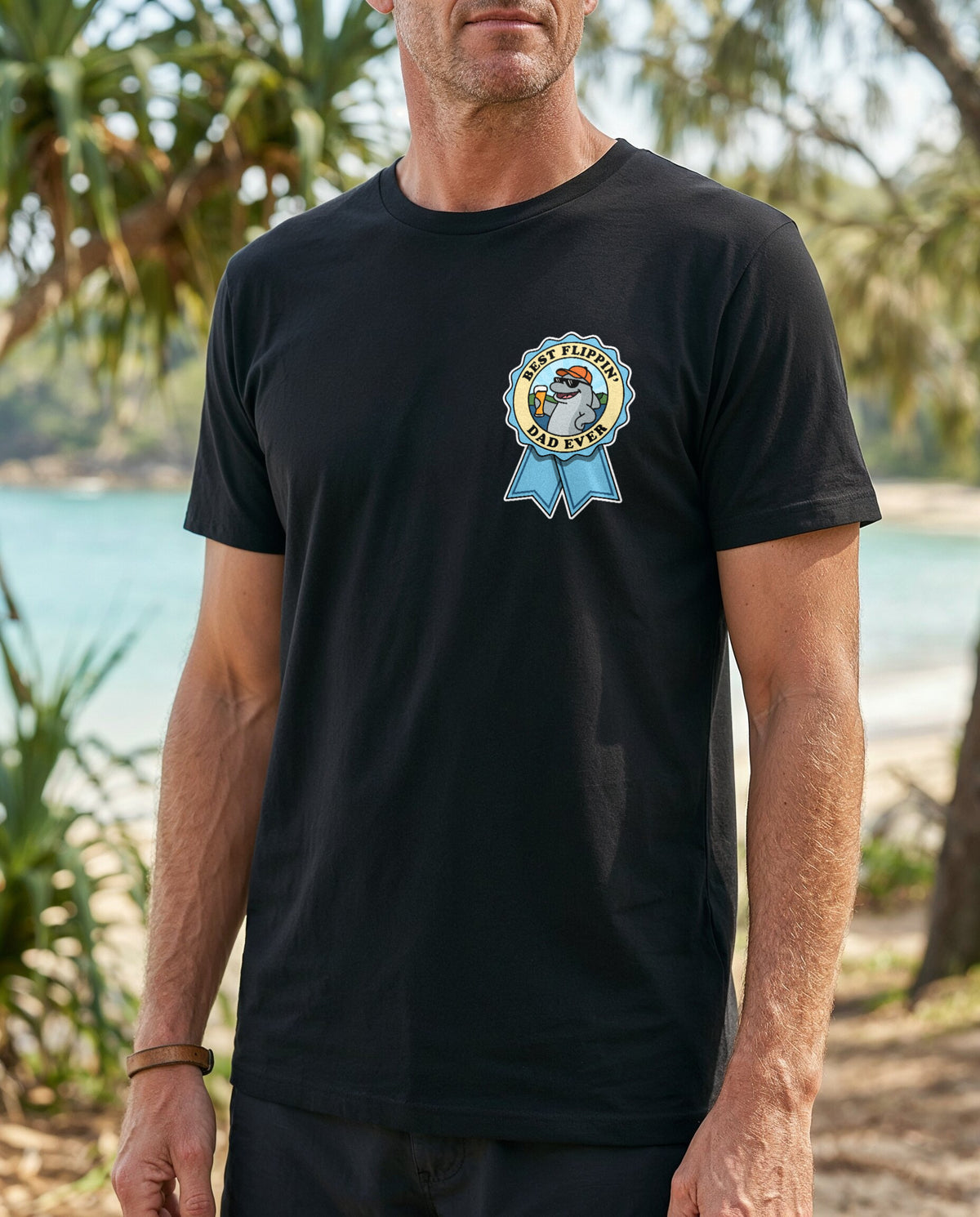 Best Flippin Dad Lightweight T-Shirt